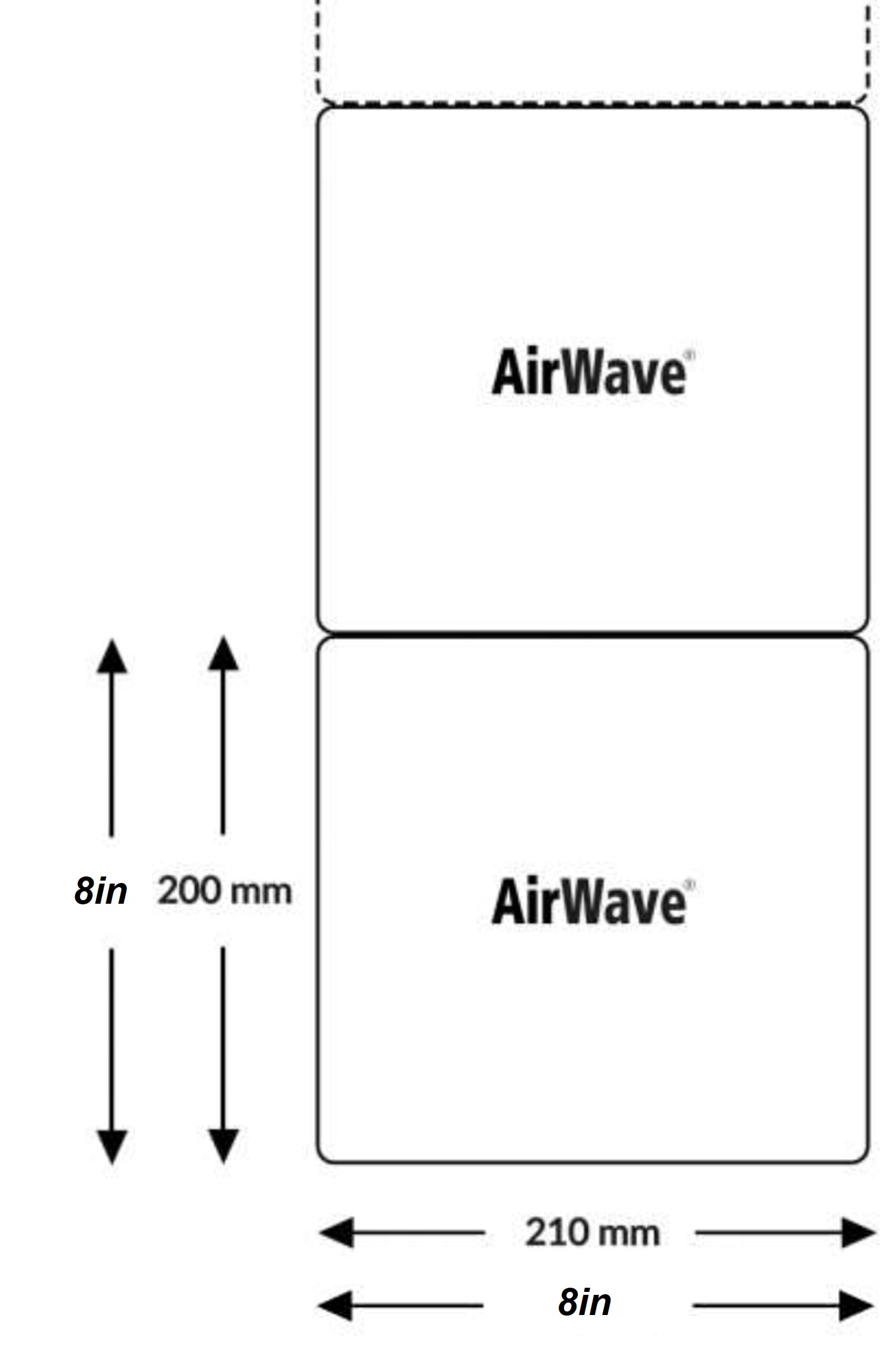 PolyWave Industrial type 7.3 Jumbo air cushion chain