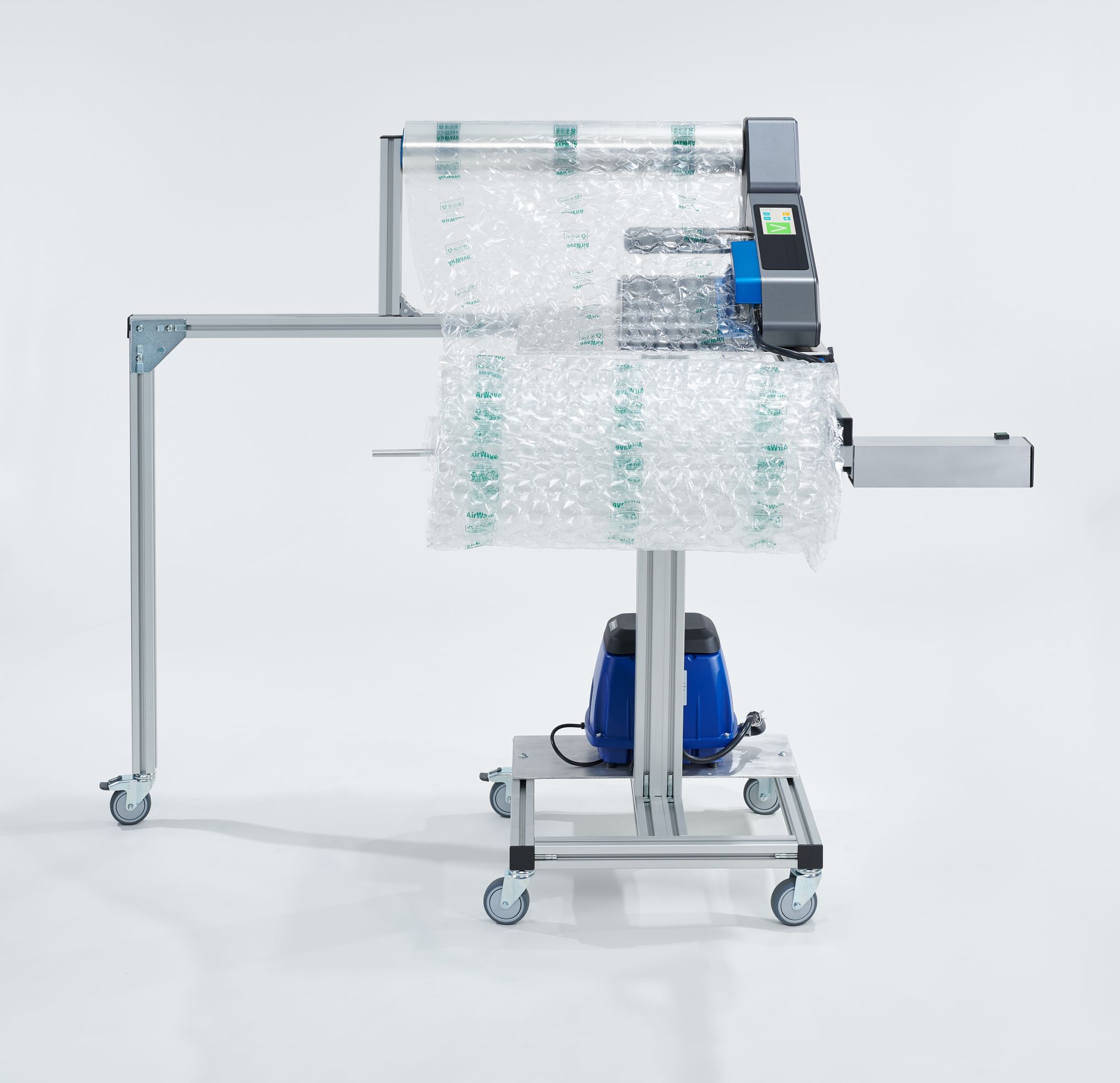 Superinflation coiler station AirWave2 with compressor for XL & XXL formats